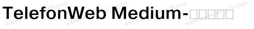 TelefonWeb Medium字体转换